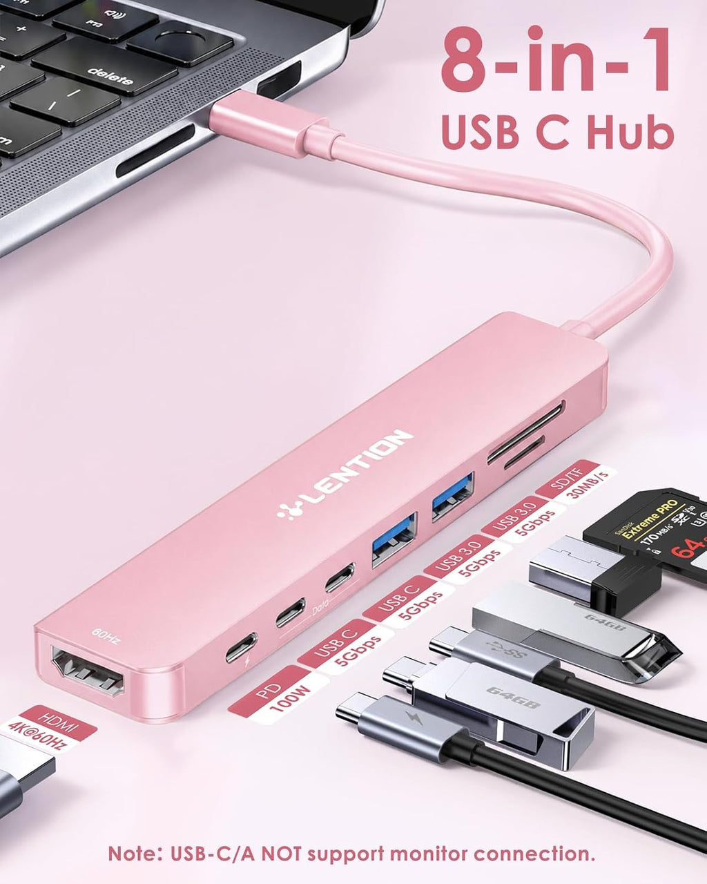 LENTION, CE19HCR-ROG, hub USB 3.0