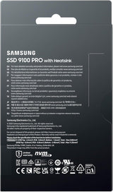 Samsung SSD 9100 PRO con disipador de calor de 8 TB, PCIe 5.0x4 M.2...