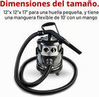 Adam's Polishes Aspiradora ciclónica de alta calidad para detalles de automóvil, para garaje, tienda, hogar, potente succión, ligera, portátil, resistente, 4 accesorios incluidos