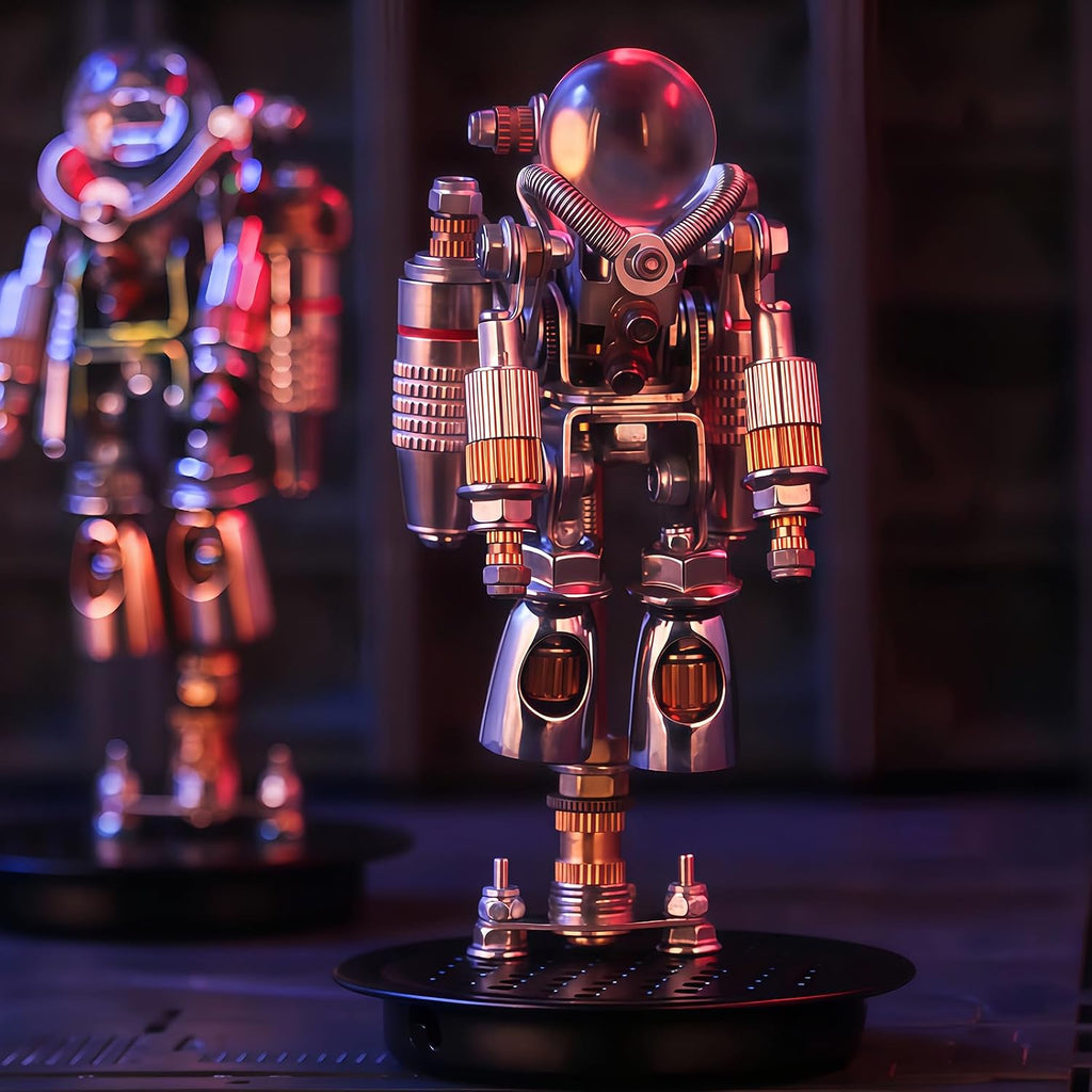 Rompecabezas 3D para adultos, juego de construcción de astronautas espaciales, rompecabezas de astronauta de metal 3D, manualidades, decoración de escritorio, más de 154 piezas, regalo coleccionable genial para adultos