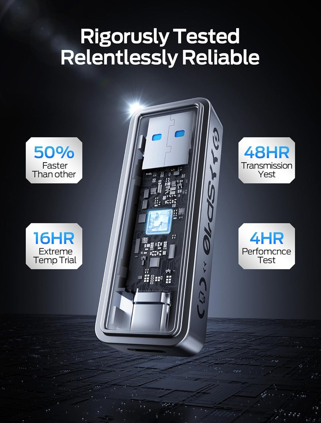 MOVE SPEED Unidad externa de alta velocidad de lectura de 2 TB, 105...