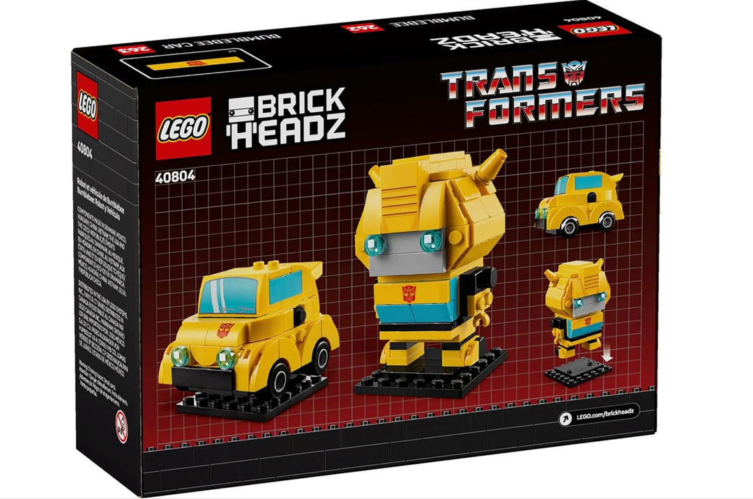 LEGO BrickHeadz Bumblebee Robot &amp; Vehicle Set \u2013 253 piezas...