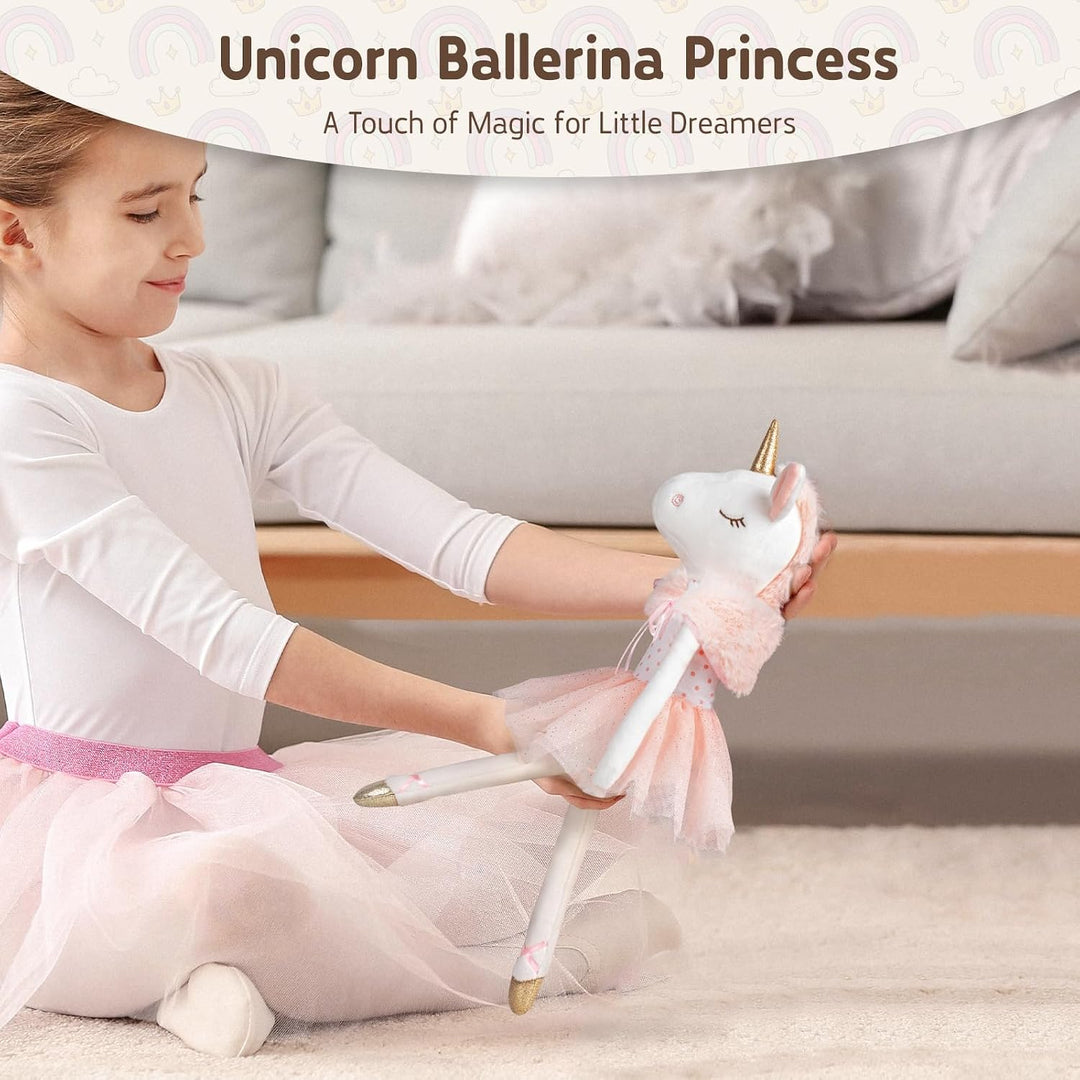 Mikee Fluffie Peluche de unicornio de 14", juguetes de unicorni...