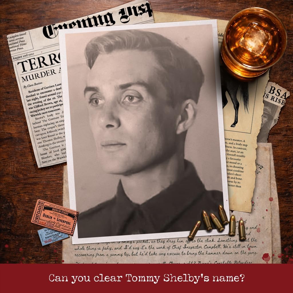 Peaky Blinders - Juego de archivos de casos - Con licencia oficial - Cryptic Killers - Juego de detective misterioso de asesinatos - Juego de mesa de investigación de casos fríos para adultos, citas