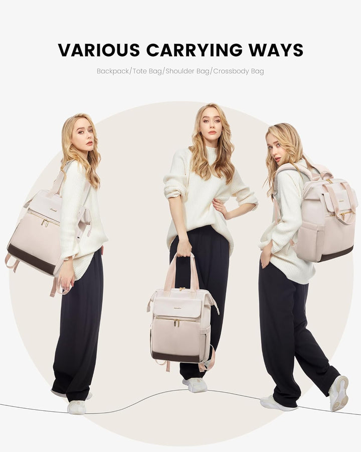 LOVEVOOK - Mochila para laptop de 15.6 pulgadas para mujer, bolsa d...