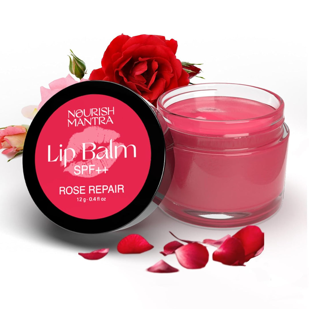 Nourish Mantra - Bálsamo labial Rose Repair con SPF | Fabricado con...
