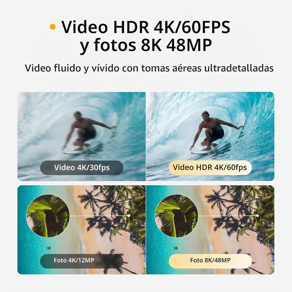 SKYROVER Drone X1 con cámara combinada con controlador de pantalla, video 4K/60fps, foto 8K, evitación de obstáculos de 360°, menos de 8.78 oz, transmisión de 9.32 mi, disparo nocturno AI, tiempo de