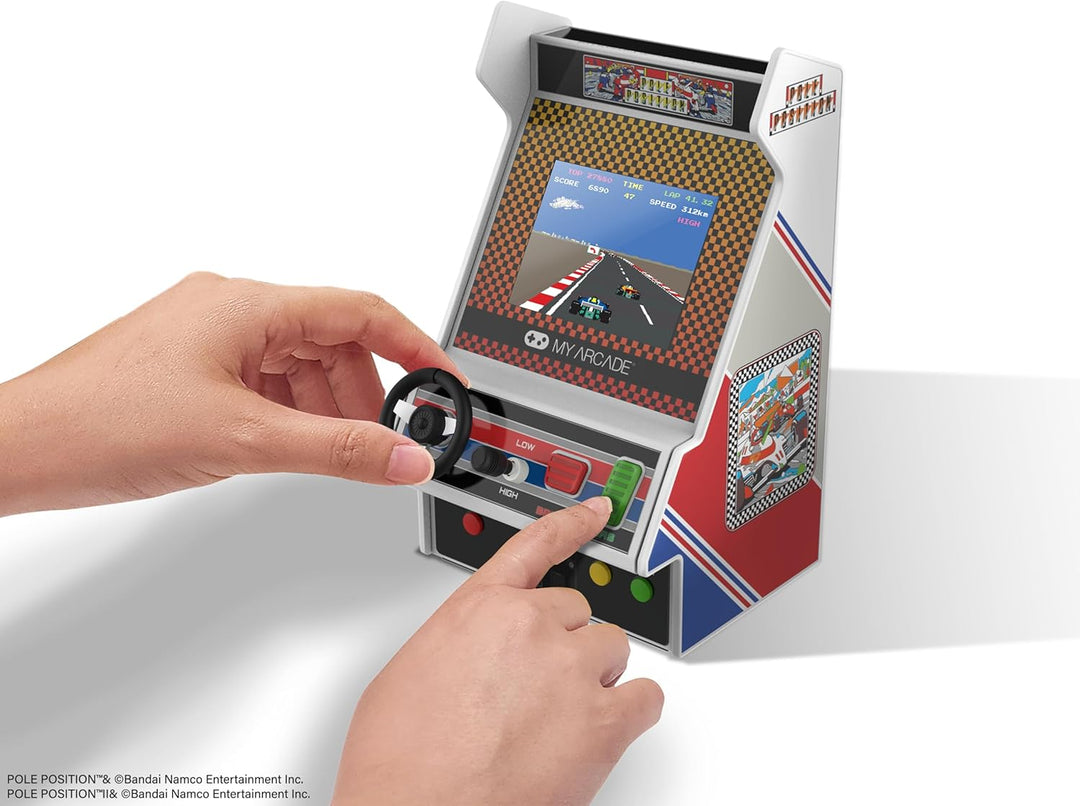 My Arcade Pole Position Racing Player: Consola Arcade retro con 2 j...