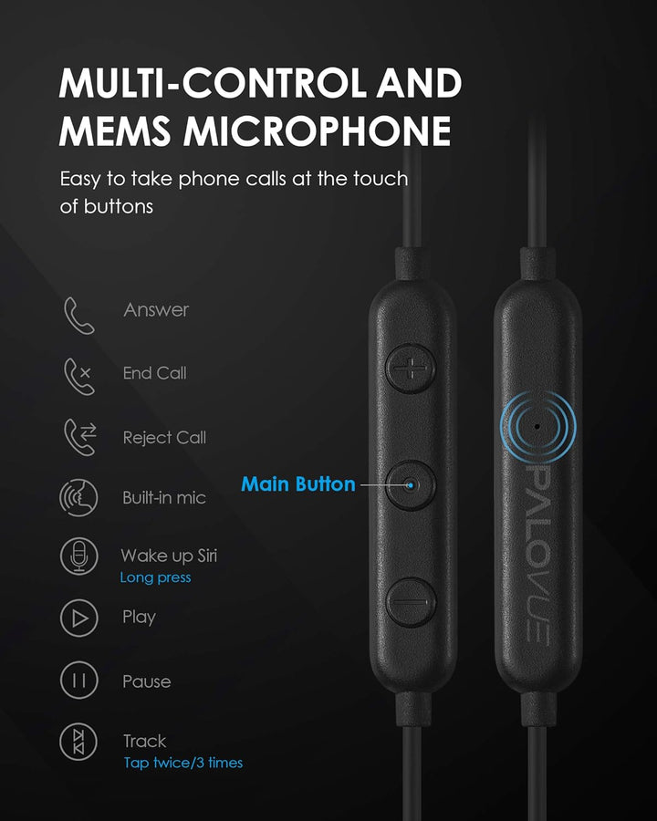 PALOVUE - Auriculares para iPhone con conector Lightning, certifica...