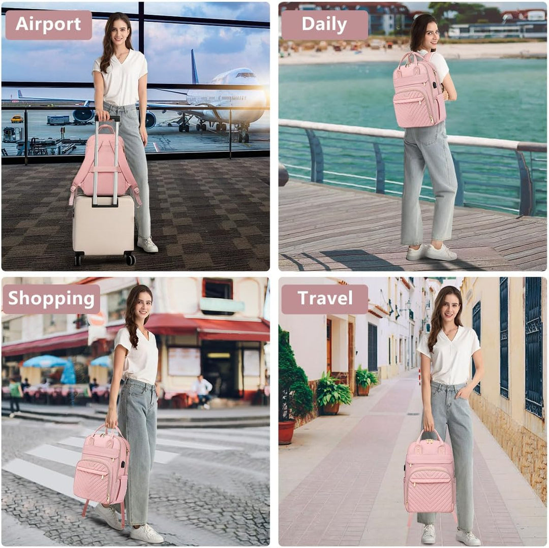 bagswan Mochila para Laptop para Mujeres Bolsa, 15,6 pulg.