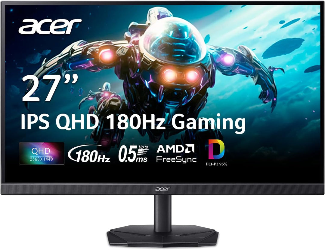 Acer Nitro - Monitor para juegos IPS QHD 2560 x 1440 de 27 pulgadas...