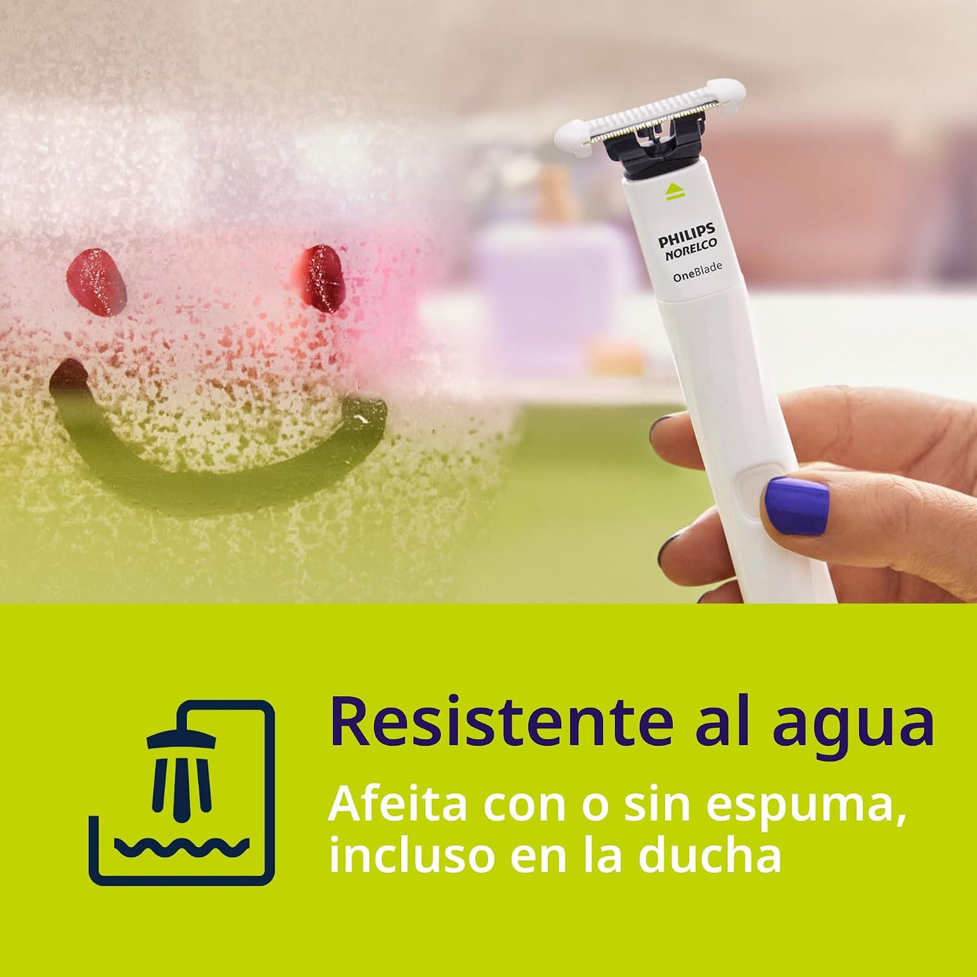 Philips Norelco OneBlade Intimate, diseñada para el aseo púbico, re...
