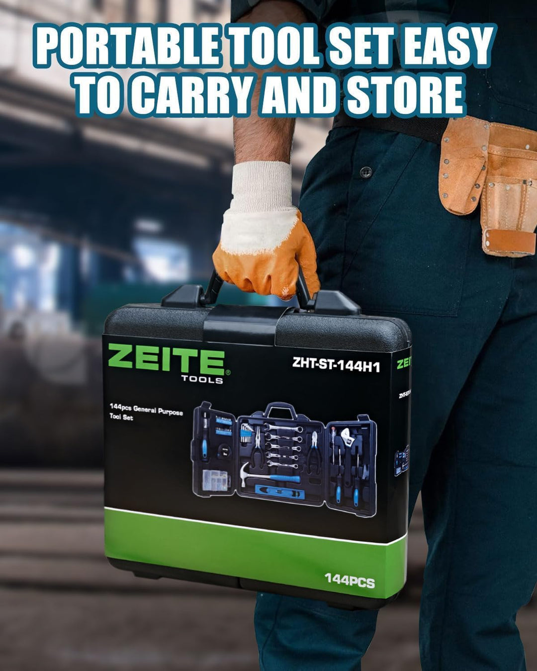 Zeite Kit de herramientas para el hogar, juego de herramientas manu...