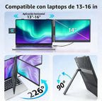 APILDELLA Extensor de pantalla para laptop de 14 pulgadas, monitor...