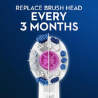 Oral-B PRO cabezal de recambio para color blanco, 3 Count, Blanco