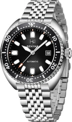 Relojes automáticos BENYAR para hombre, reloj mecánico analógico de acero inoxidable, impermeable hasta 50M, calendario, luminoso, relojes de pulsera de negocios para hombres