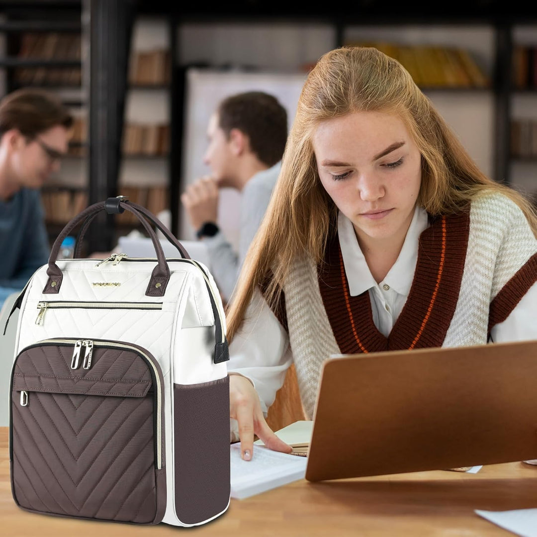 VANKEAN Mochila para portátil de 17 pulgadas para mujeres y hombres...