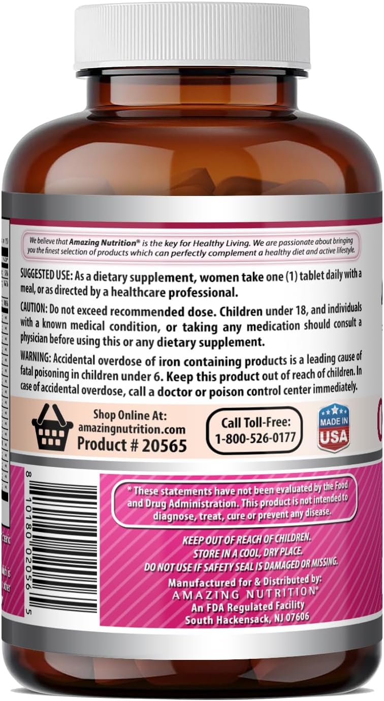 Amazing Formulas One Multivitamínico para mujer, a base de alimento...