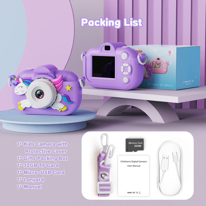 Cámara para Niños Juguetes para Niños Pequeños para Niñas y Niños d...
