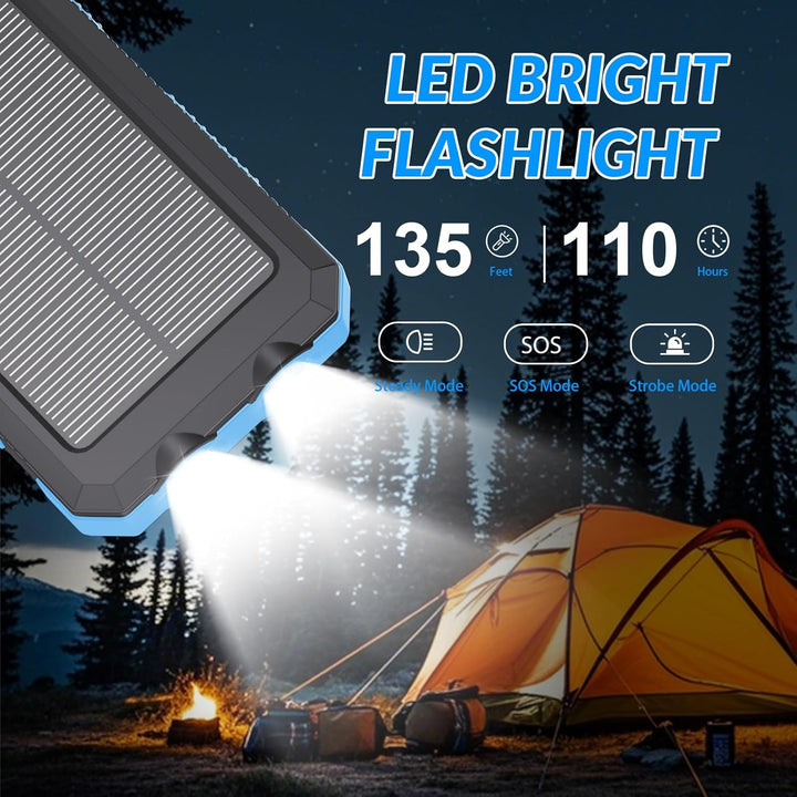 Cargador solar de batería de 20,000 mAh, cargador de teléfono portá...