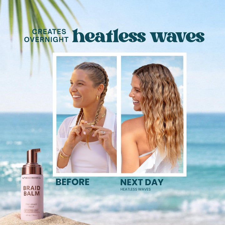 The Beachwaver Co. Bálsamo para Trenzas Preparación Pre-Trenza - Ta...