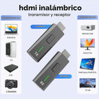 Transmisor y Receptor HDMI Inalámbrico Mejorado 328FT/100M plug y play