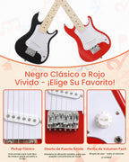 UST-70 - Kit de guitarra eléctrica para niños con amplificador, primera guitarra ideal para principiantes, guitarra ligera de 30 pulgadas para niños y niñas, divertido regalo de música para