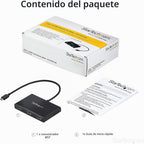 StarTech USB-C 3 x HDMI MST Hub, Triple 1080p 60Hz, Dual 4K 30Hz