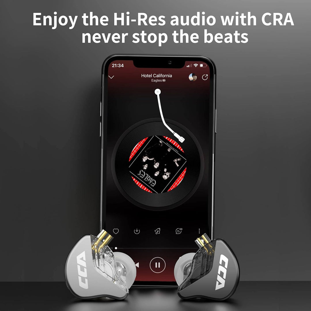 CCA CRA - Auriculares intraurales, diafragma ultrafino, controlador...