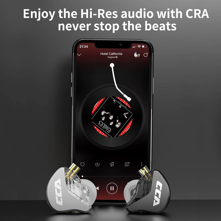 CCA CRA - Auriculares intraurales, diafragma ultrafino, controlador...
