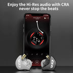 CCA CRA Monitor In-Ear, Auriculares IEM con Driver Dinámico de Diafragma, Cristal, Con Micrófono