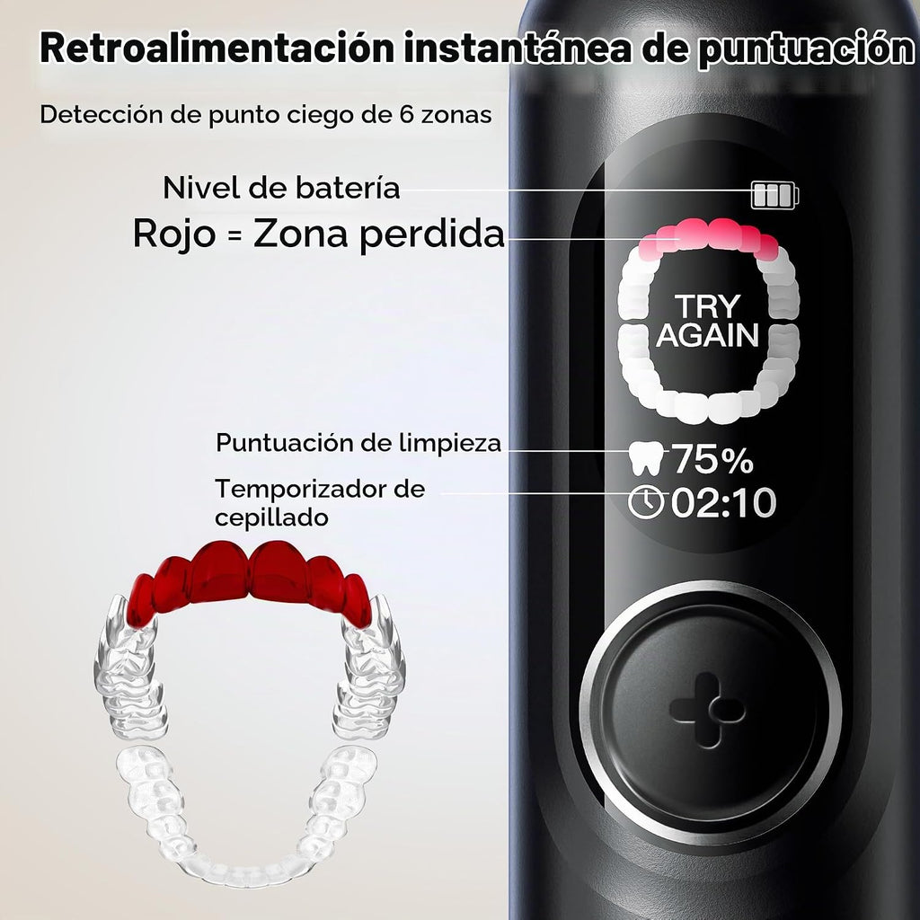 SAKYPRORAL G5S Cepillo de dientes eléctrico inteligente para adultos y