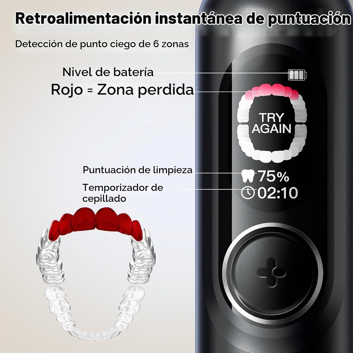 SAKYPRORAL G5S Cepillo de dientes eléctrico inteligente para adultos y
