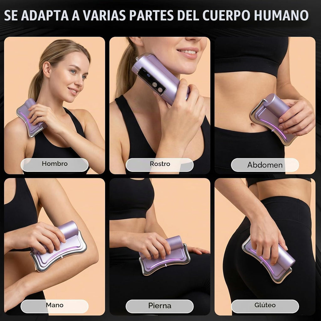 Herramienta raspadora muscular eléctrica Upgrad 2026 para cuerpo completo, masaje, calefacción, relajación y cuidado de la piel, 4 modos, 3 niveles, multifuncional, herramienta Gua Sha