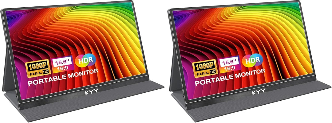 KYY Monitor portátil de 15.6 pulgadas FHD 1080P USB C HDMI Monitor...