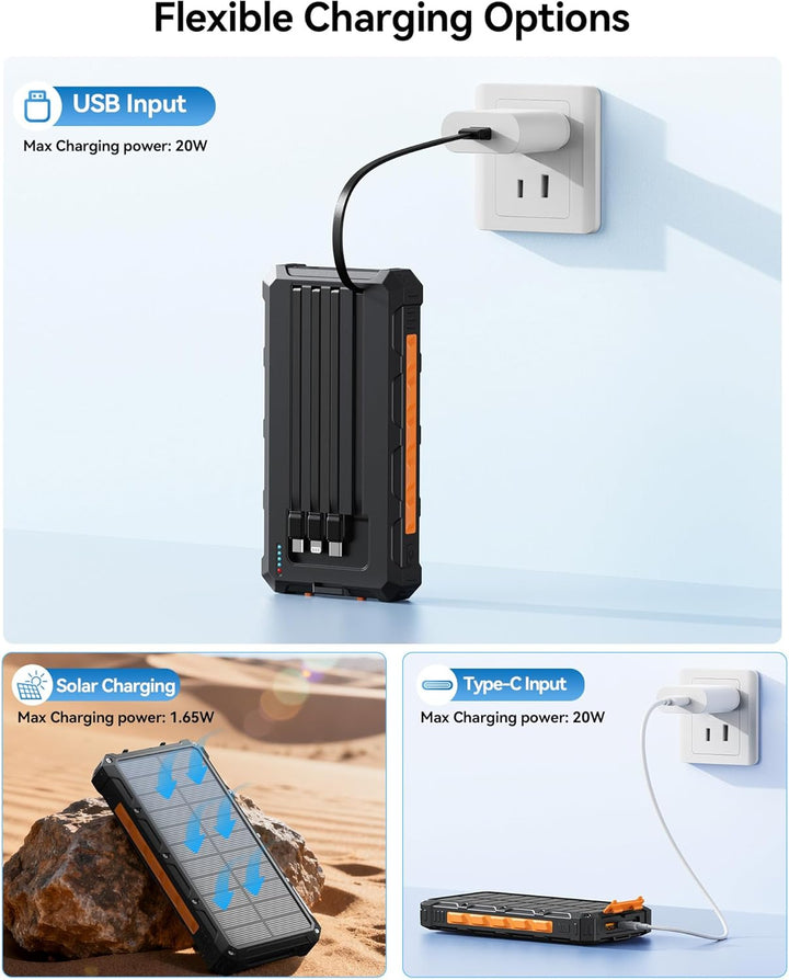 Cargador solar-banco de energía \u2013 Cargador de batería solar de...