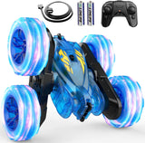 Coche de Control Remoto, Autos RC de Acrobacias Para Niños con Luz...