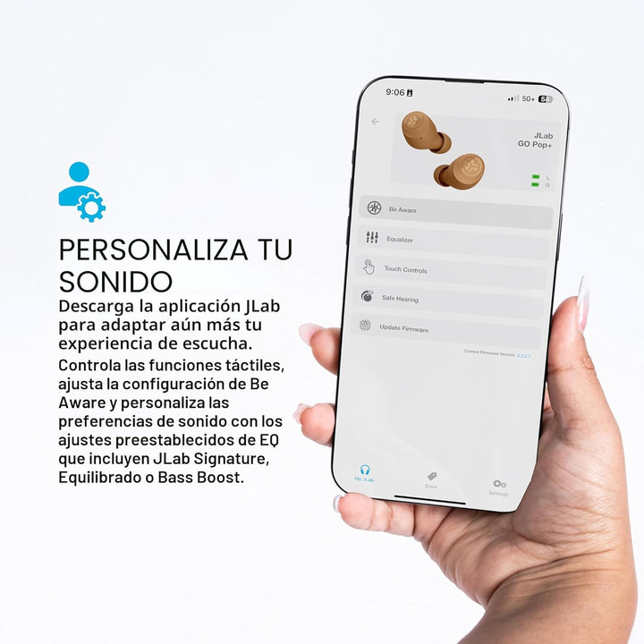 JLab Go Air Tones+ - Audífonos inalámbricos Bluetooth diseñados con...