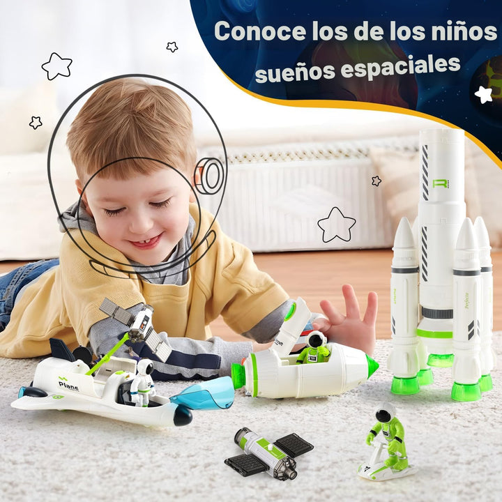 TOY Life Juguete espacial de cohete de juguete para niños, transbor...