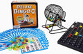 Juego de Bingo Deluxe Regal para Adultos y Niños - Incluye Jaula de Rueda de 8 Pulgadas, 75 Bolas, Tablero Principal, 50 Tarjetas y Fichas Coloridas - Divertida Noche de Juegos Familiares