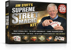 Jim Stott's Supreme Street Magic Kit – Más de 250 trucos de magia fáciles para niños a partir de 8 años, adolescentes y adultos | Trucos de cartas, magia de monedas
