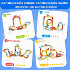 hahaland Juego de tren eléctrico para niños 3D antigravedad pista de