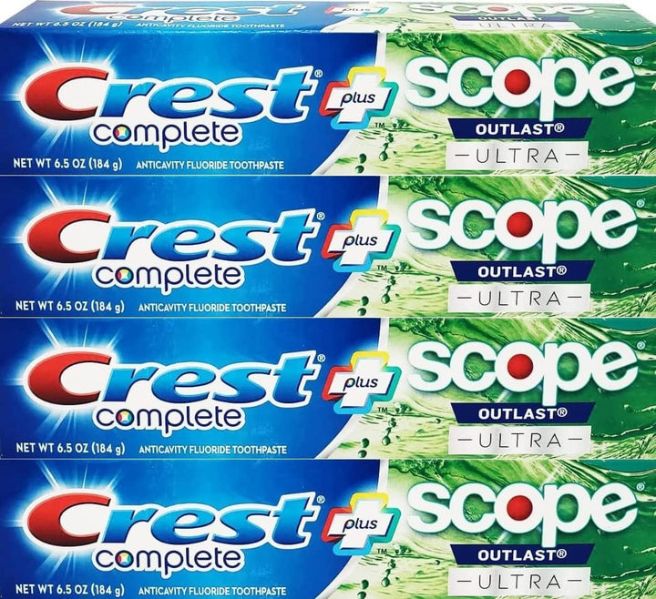 Crest Complete Whitening Plus Scope Outlast Ultra Pasta de dientes...