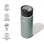 OXO Good Grips - Taza de café de viaje de 16 oz con tapa SimplyClean™ a prueba de fugas, color jade