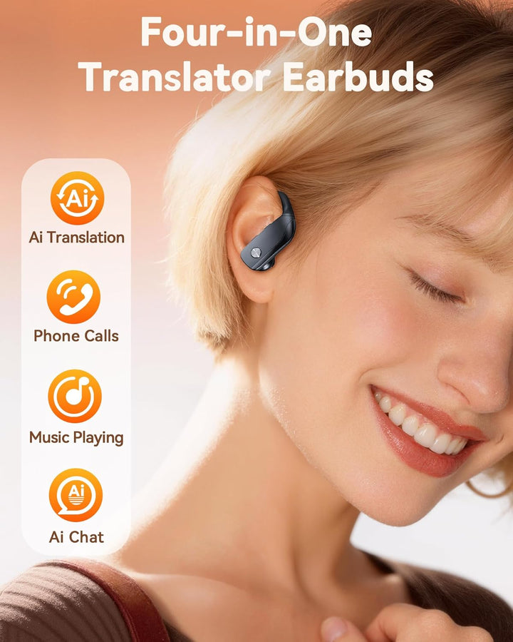 bmani Auriculares inalámbricos con Bluetooth con pantalla LED de 80...