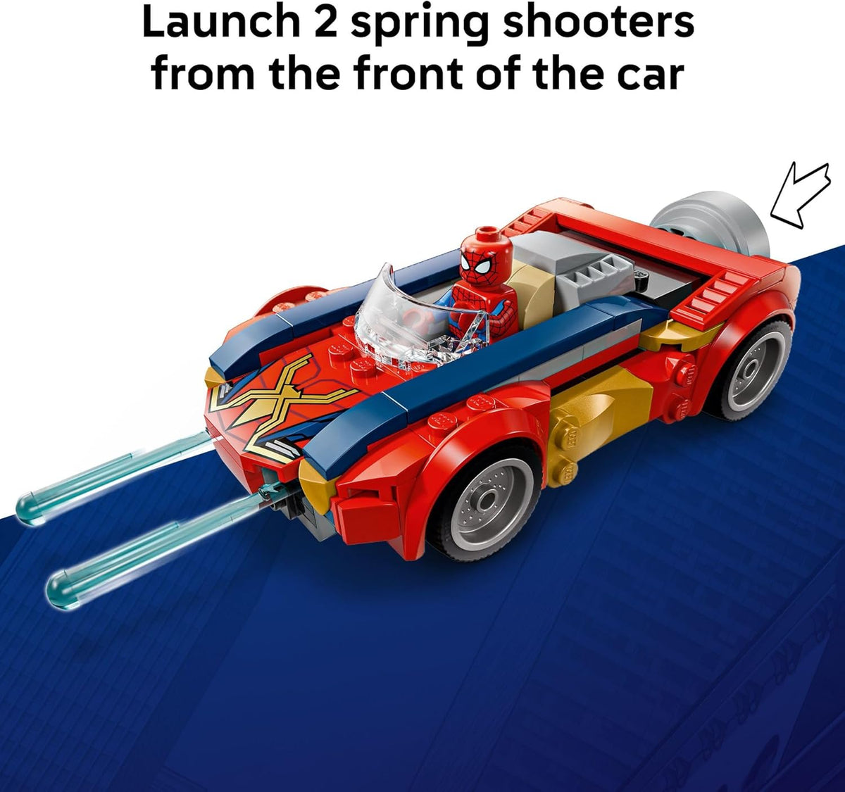 LEGO Marvel Spider-Man Car vs Lobezno venomizado juguete