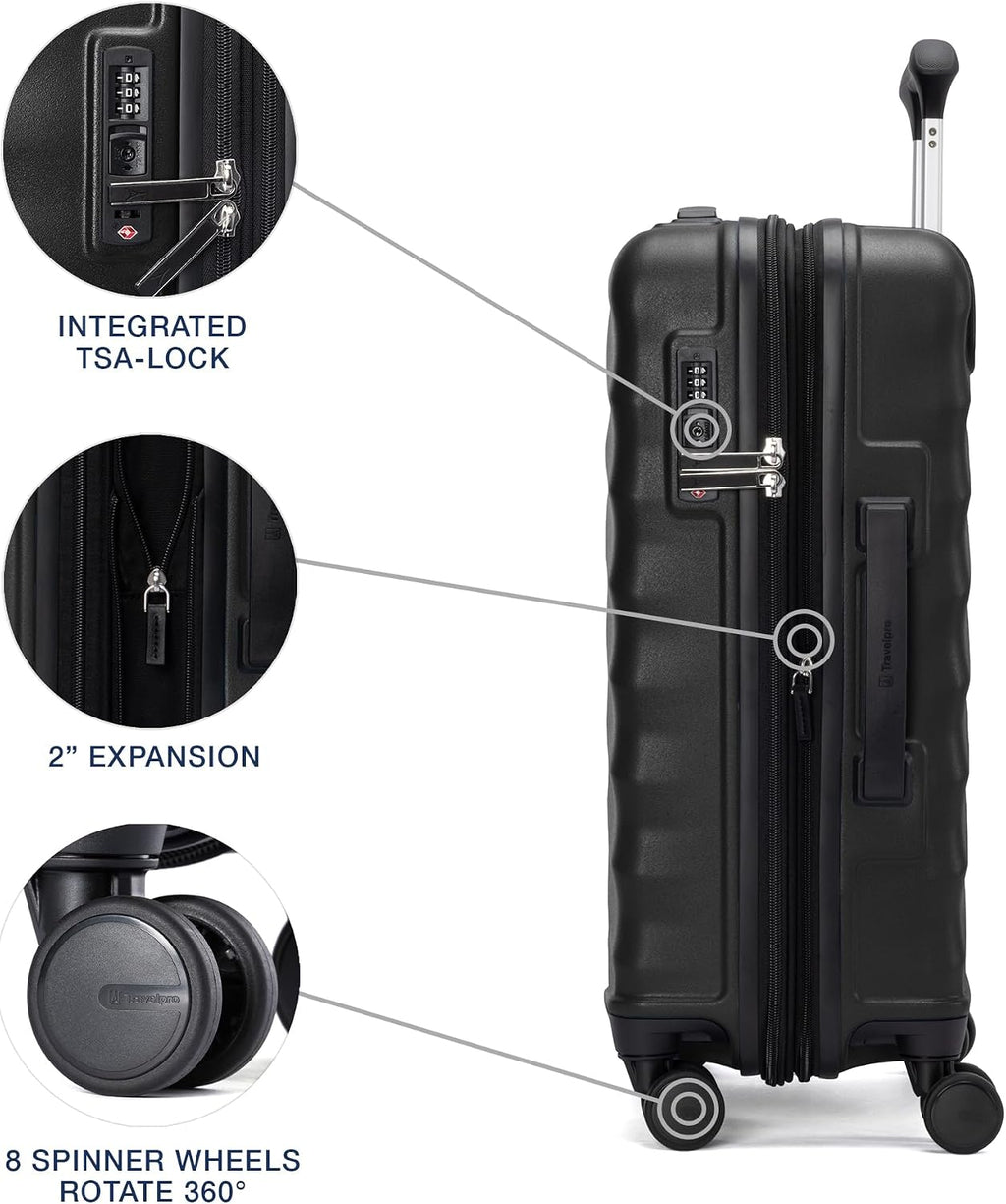 Travelpro Maxlite Air V2 - Bolso de mano extensible rígido, negro, 20