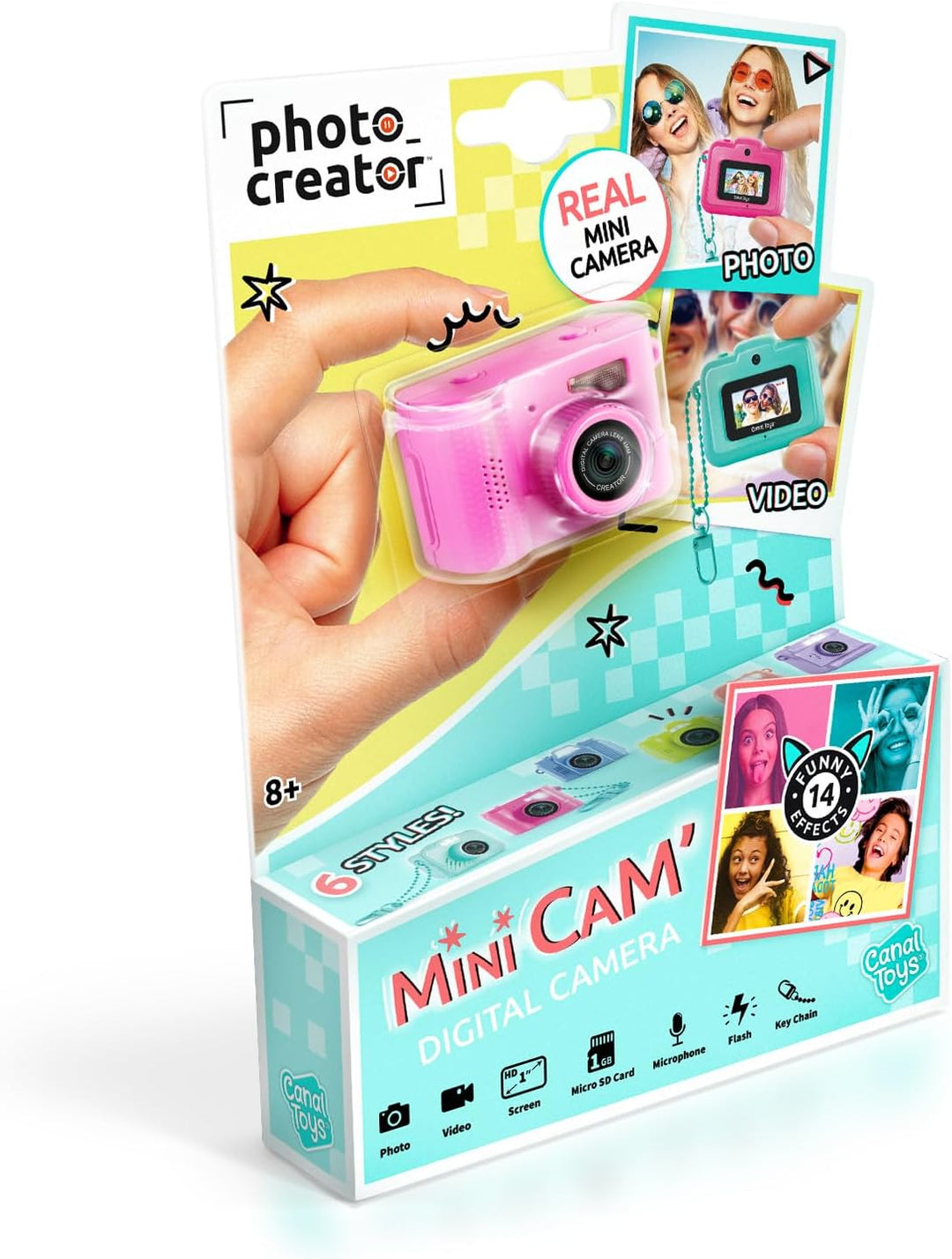 Cámara Digital Compacta Mini\u2019Cam Photo Creator - Rosa; Persona...
