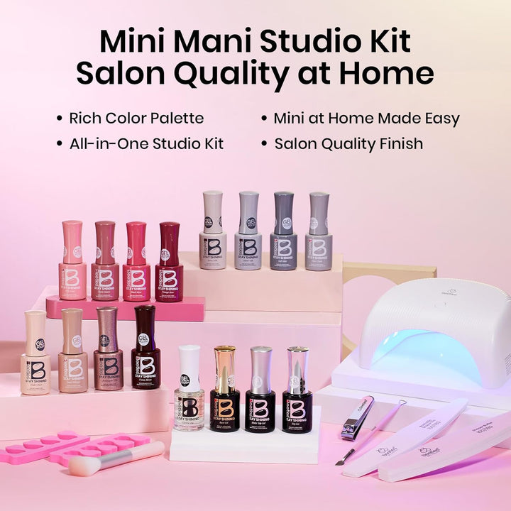 Beetles Stay Shining - Kit de 23 esmaltes de uñas de gel con luz UV...