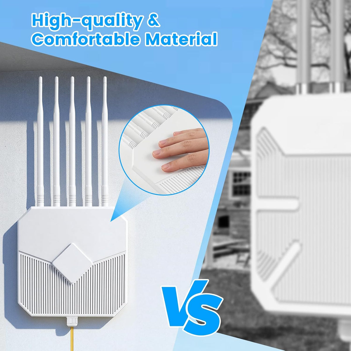 Extensor WiFi para exteriores de largo alcance, extensor WiFi AX3000 al